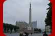Das Freiheitsdenkmal von Riga, der 19 Meter hohe Obelisk "Milda"